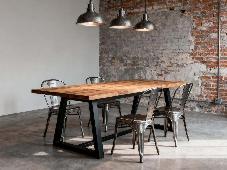 Ercolano Walnut Table – Dark Walnut / 160cm